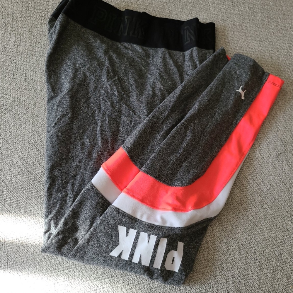 Pink ankle leggings